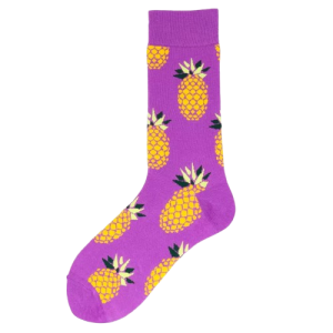 Purple Pineapple Socks (1 Pair)